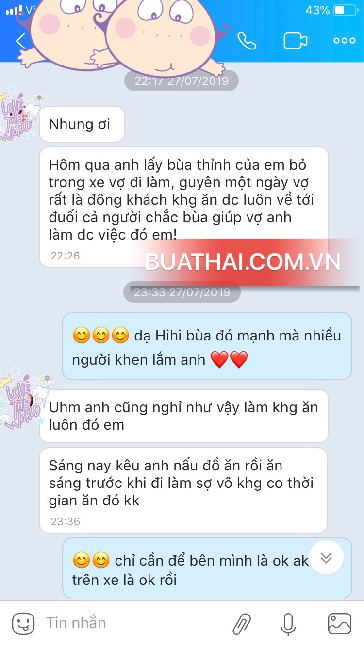 PHẢN HỒI KHI KHÁCH THỈNH BÙA NỮ CHÚA QUỶ